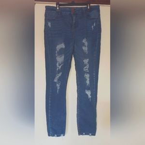 VANILLA STAR MID RISE SKINNY JEANS SZ 13